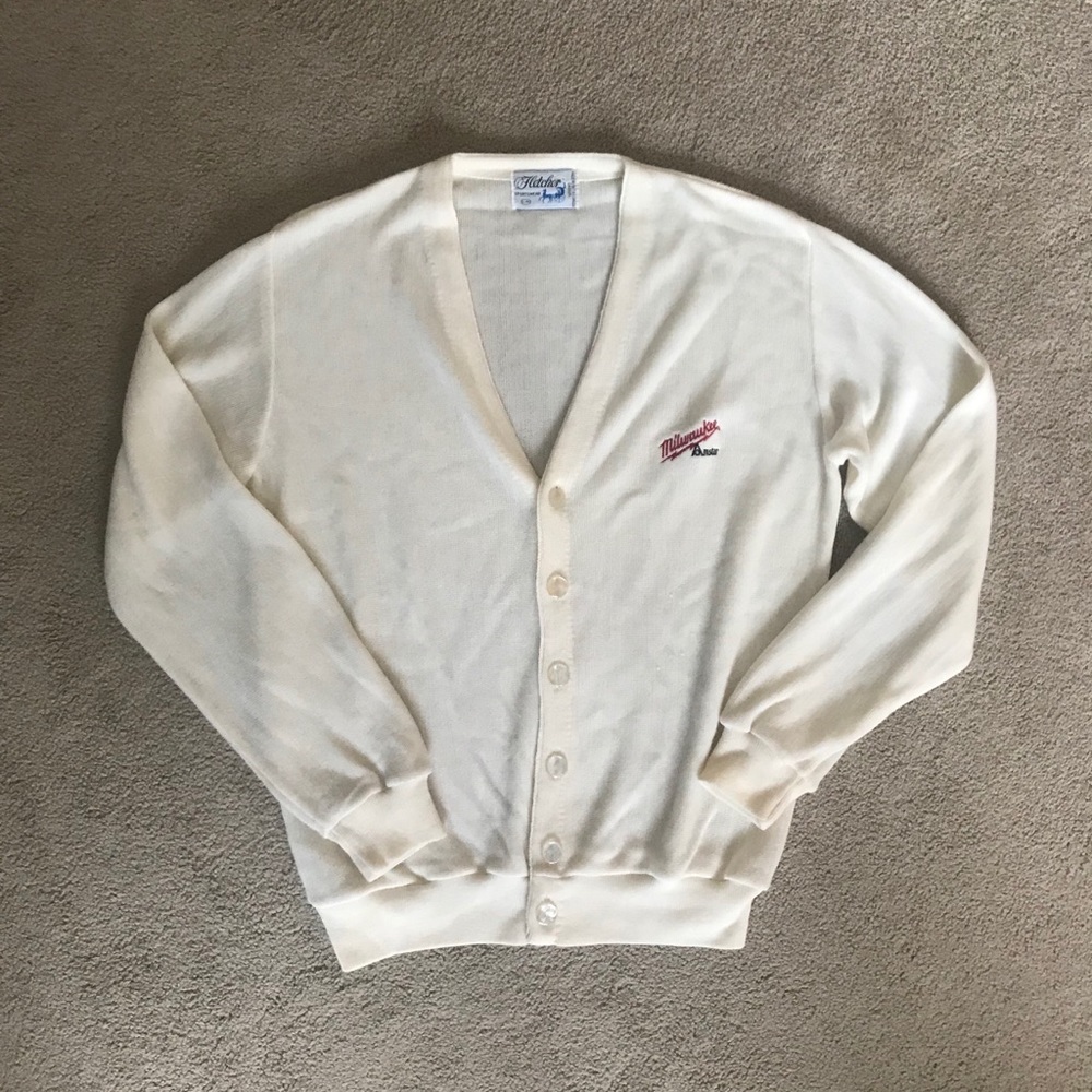 VINTAGE MILWAUKEE TOOLS CARDIGAN